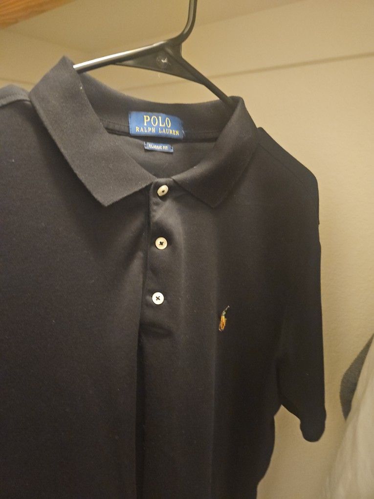 Polo Ralph Lauren Black Polo Tee Shirt