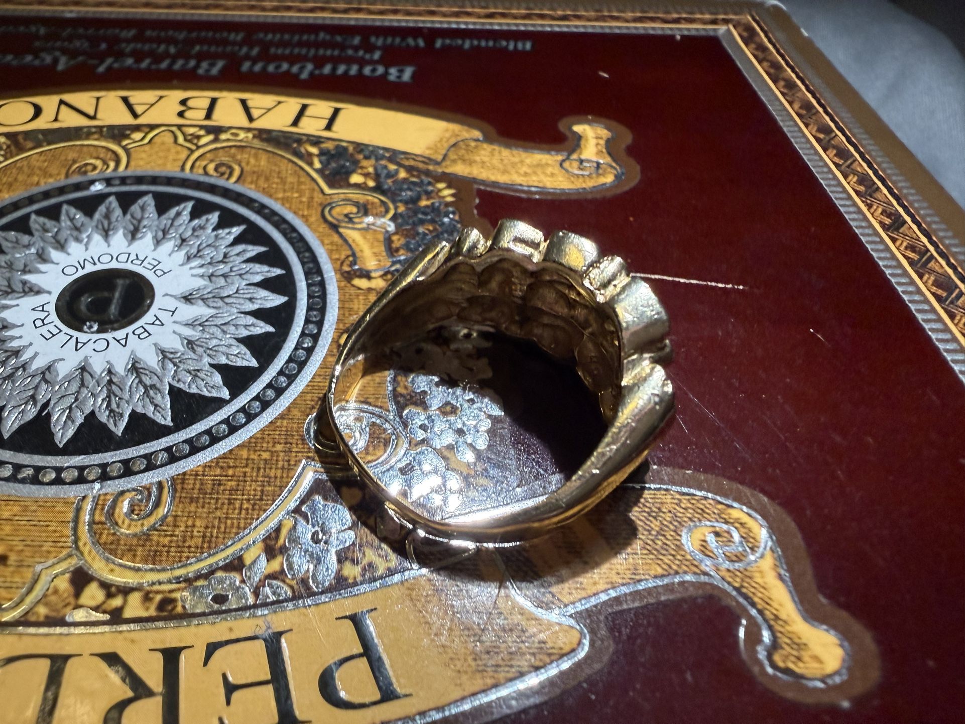 14k gold Nugget Ring Size 12