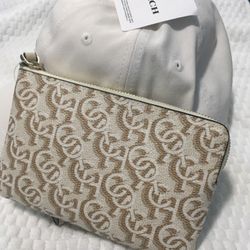 Coach Authentic Cap and Wristlet 