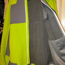 Neon Green Jacket Brand New Insulated 
