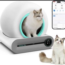 Famree Smart Self-Cleaning Cat Litter Box,Automatic Cat Litter Cleaning Robot  