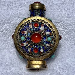 Antique Jeweled Perfume Bottle
