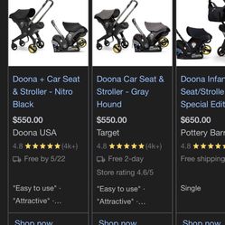 Doona Car Seat + Stroller 
