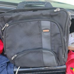 Toshiba black laptop bag