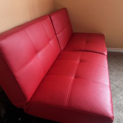 Red Fold Out Couch 