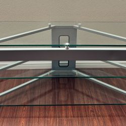 Glass TV stand
