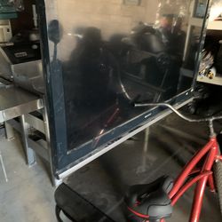 Household item Black TV Television Stand Wooden Glass and Metal