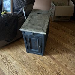 Plug In/Powered End Table - Like New