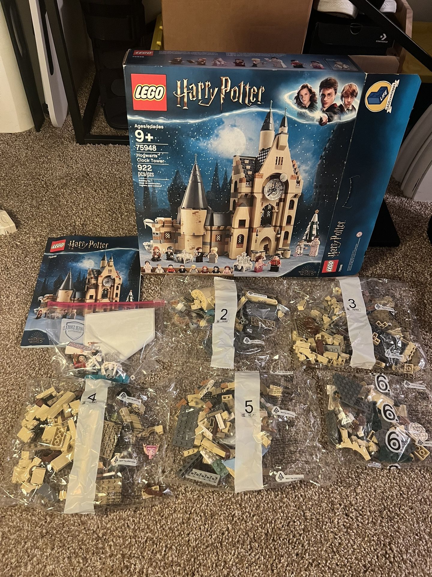 LEGO Harry Potter Hogwarts Clock Tower (75948) Incomplete