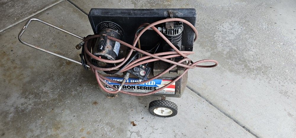 Campbell Housefield Cast Iron Series Two Horsepower 11 Gallon Compressor Made In The USA