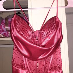 Red Long  Dress  Size XL 