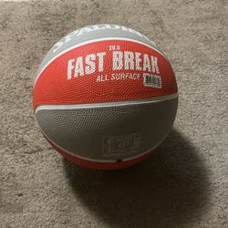 Spalding Red And Grey Indoor / Outdoor Basketball (28.5)
