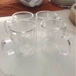 Double Glass Wall Mugs 