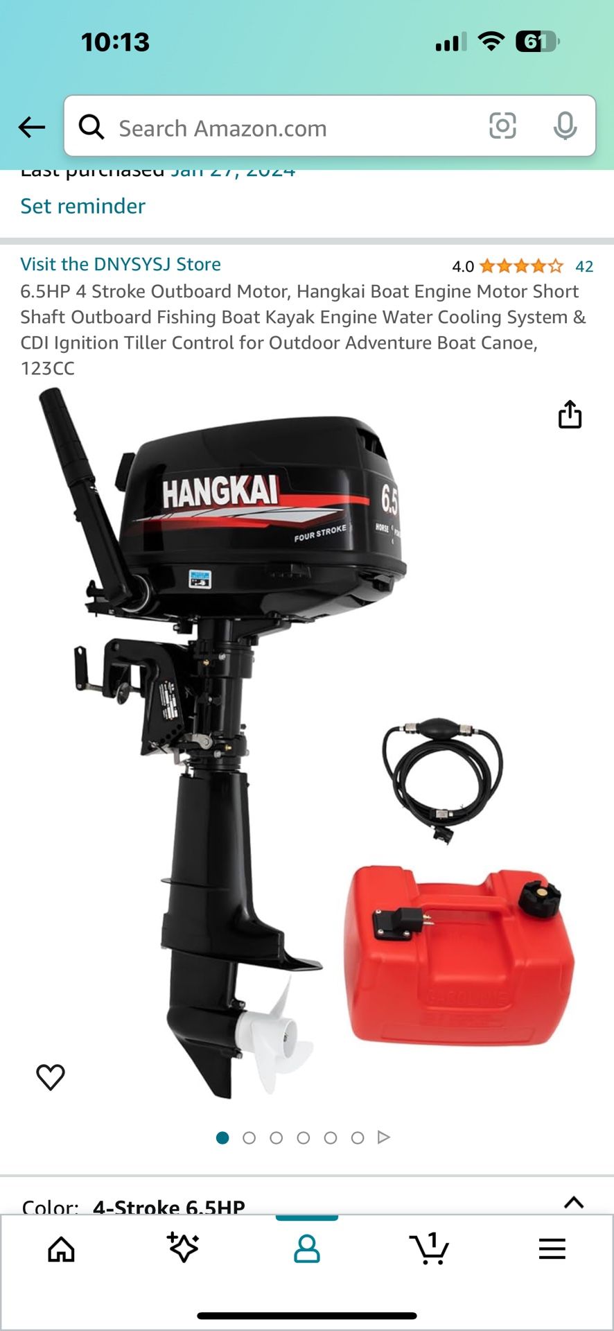 Hangkai 6.5 Outboard Motor