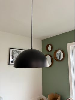 Black pendent light