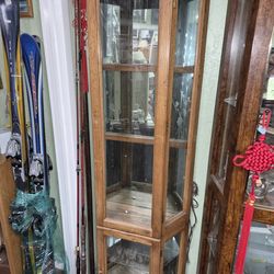 Curio Missing Shelves And Bottom Glass For Door