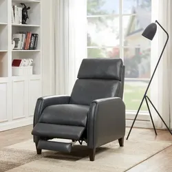Decklyn Leather Pushback Recliner