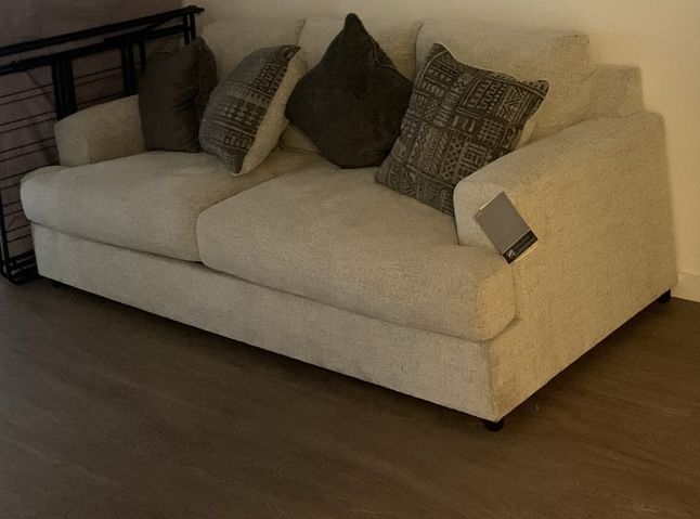 the Soletren Stone Sofa by Ashley Furniture