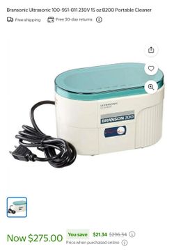 Ultrasonic cleaner for jewelry.$200