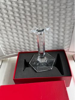 Baccarat crystal candle holder