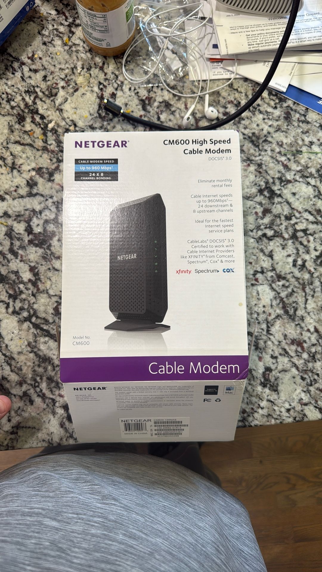 Netgear CM600 Cable Modem