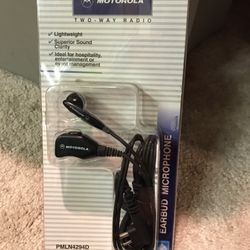 NEW MOTOROLA TWO-WAY RADIO EARBUD MICROPHONE