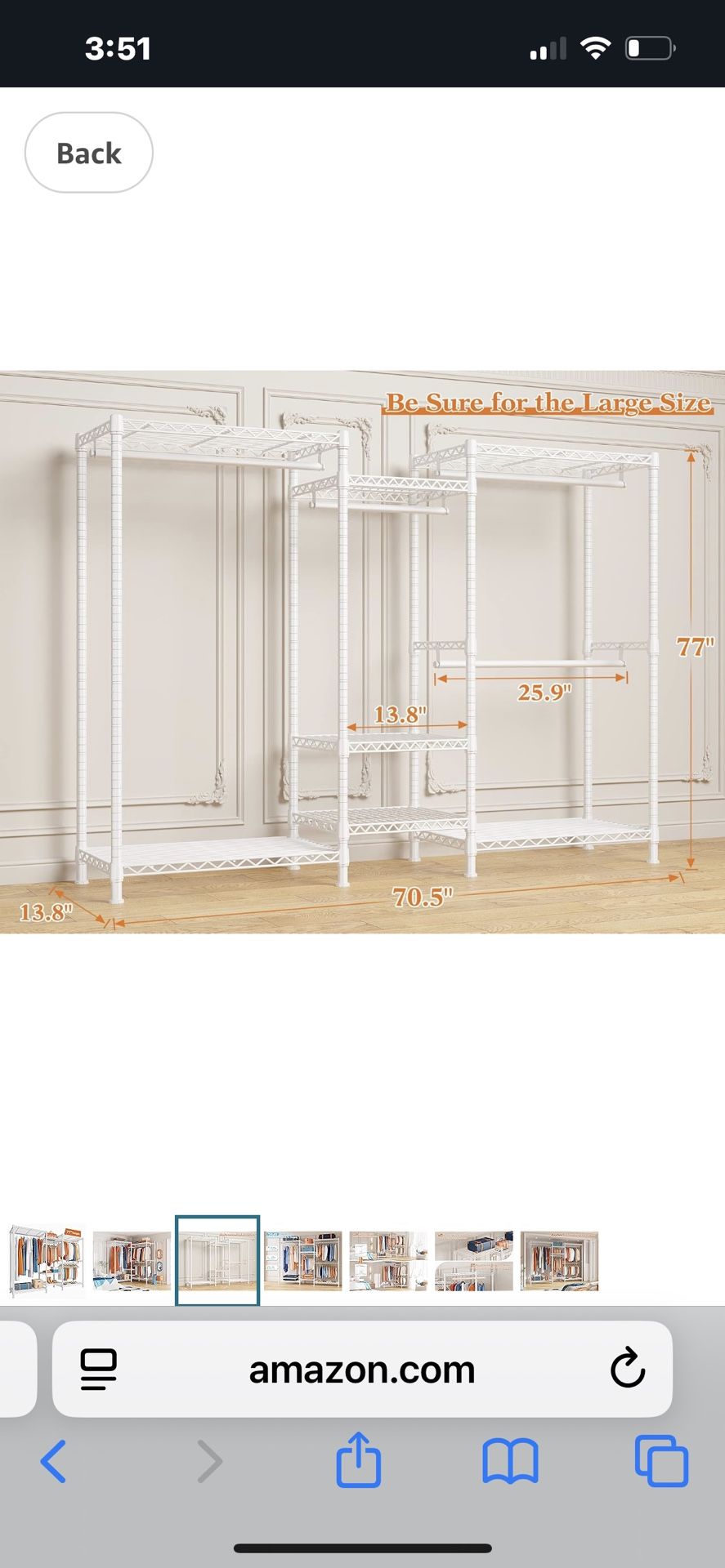 Closet Organizer “Brand New”