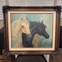 Original Vintage Oil By Pat Cole