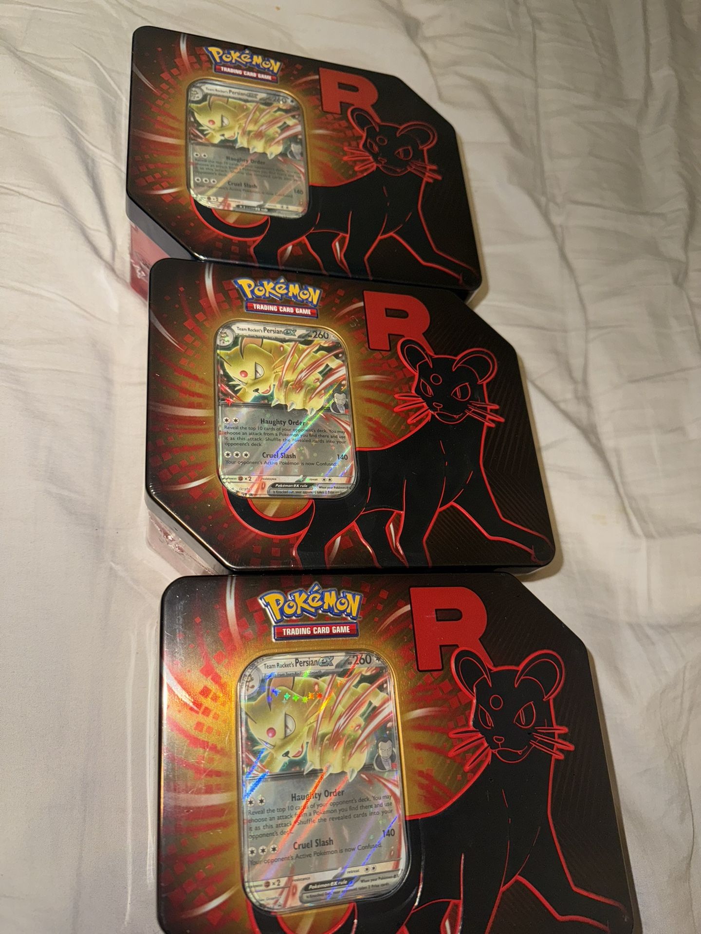 3 persian team rocket tins 130$ for all