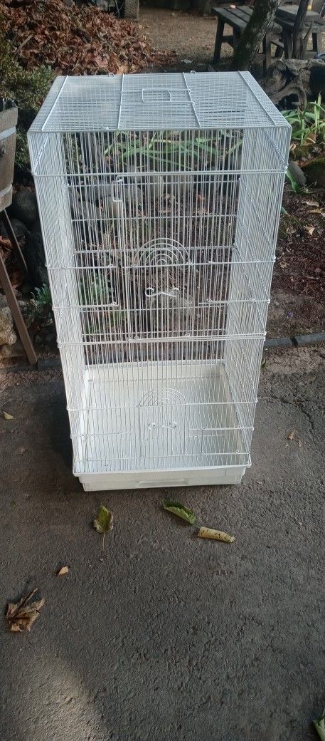 Large Bird Cage, Good Condition, Safe & Ready To Use