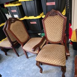 Real Wood Chairs Mahogany Set Of Four