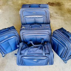 Samsonite 5-piece Luggage Set Blue