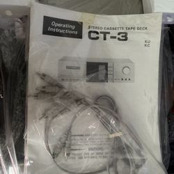 Pioneer CT-3 Stereo Cassette Tape Deck