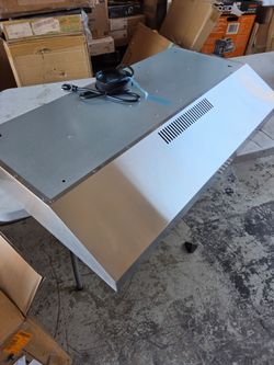 New 36 in. 600 CFM Convertible Ductless Under Cabinet Range Hood With 3 Speed Exhaust Fan and 2 LED Lights, Stainless Steel