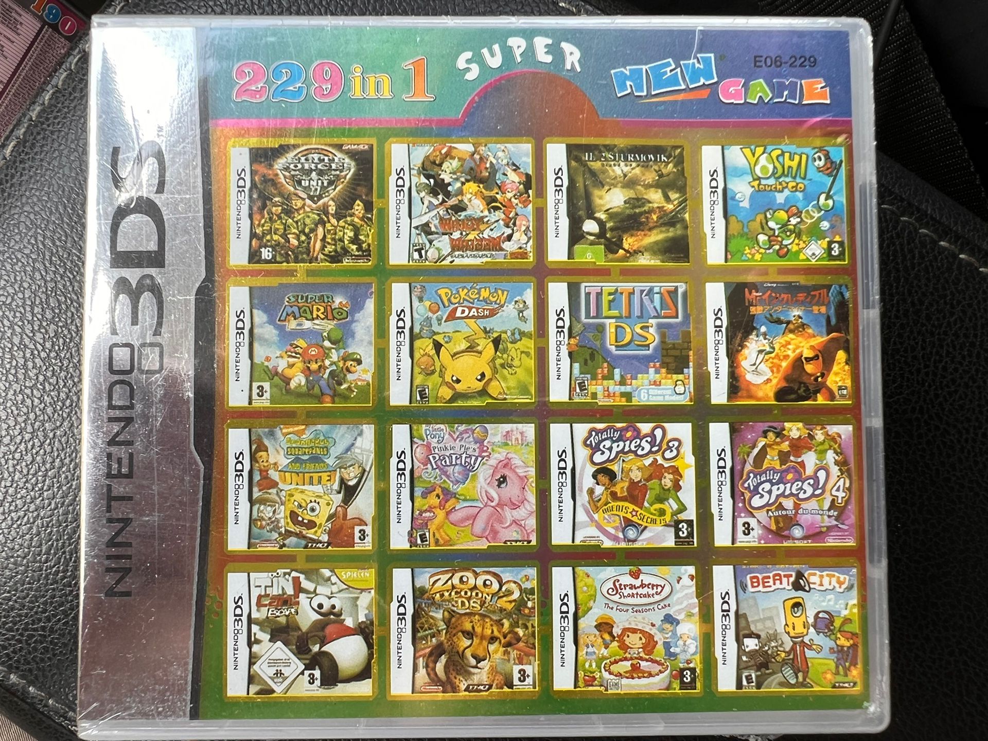 Nintendo 3DS 229 in 1 Game Card 