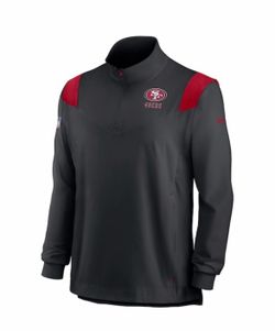 New with tag Men's Nike NFL Black San Francisco 49ers Lockup Quarter-Zip size XL