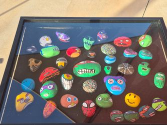Custom painted rocks