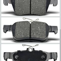 8Pcs Front Rear Ceramic brakes Pads Compatible with 2013-2019 Ford Fusion,For 2013-2020 Lincoln MKZ,For Ssv Plug-in Hybrid,For Police Responder Hybrid