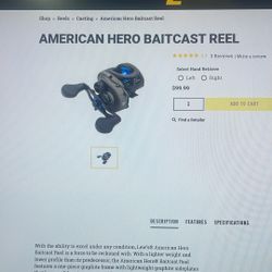 American Hero Bait cast Reel