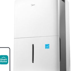 Midea 4,500 Sq. Ft. Energy Star Certified Dehumidifier With Reusable Air Filter.