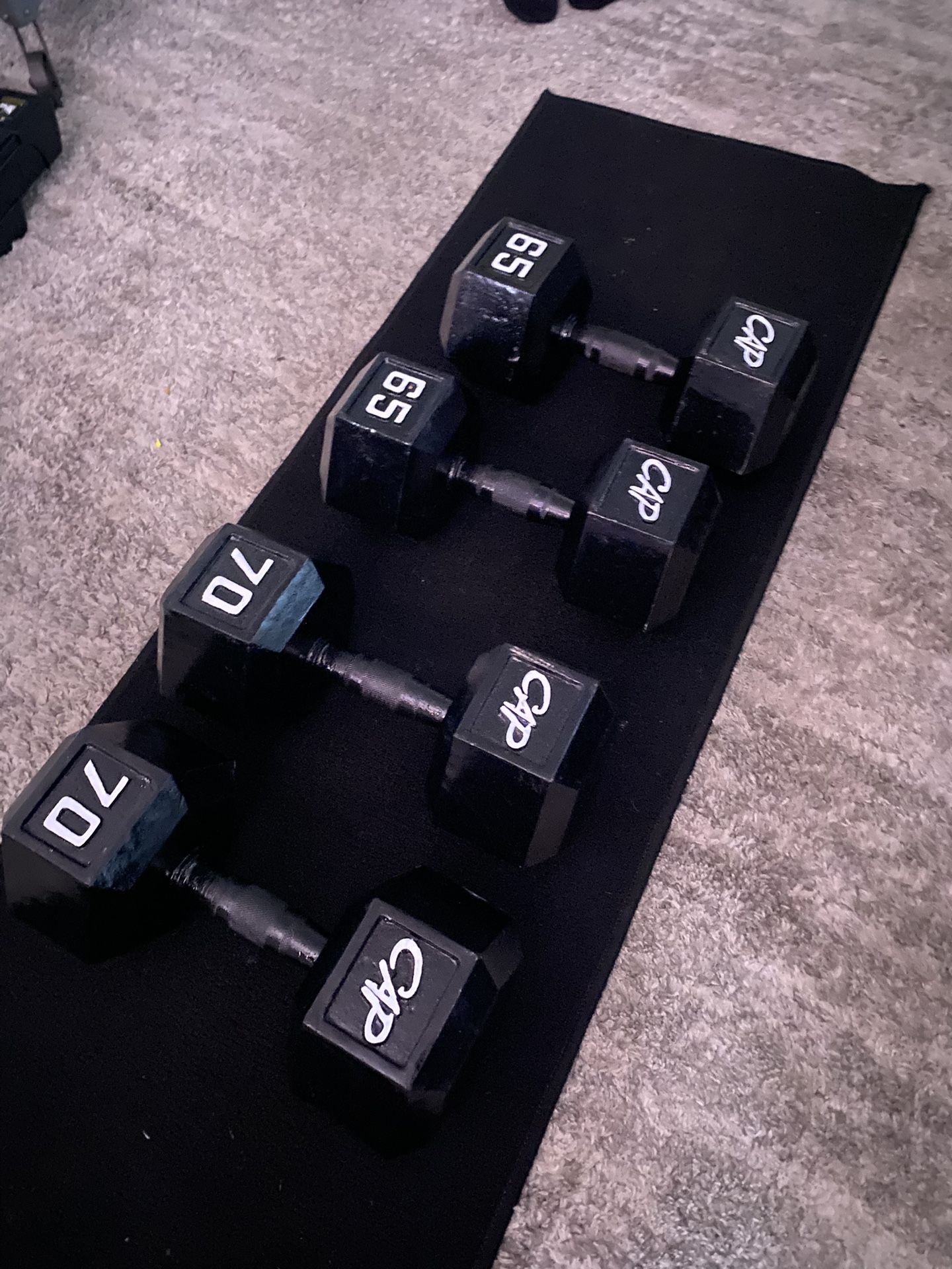 65-70 Lb CAP Dumbell Sets
