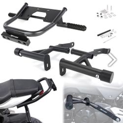 New Xitomer Motorcycle Race Rail Crash Cage with Stunt Pegs 12 Bar Stunt Protection Compatible $150