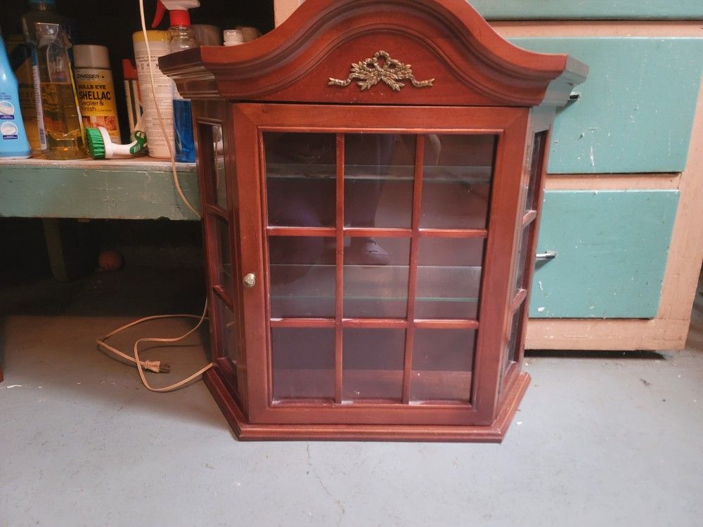 Wooden Curio Shelf