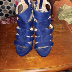 Navy Blue Brash High Heels 