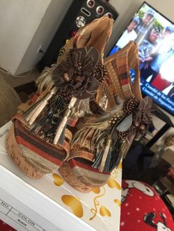 Two lips Wedge Heels