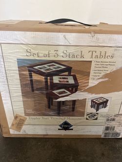 Set of 3 Nesting Stack Tables