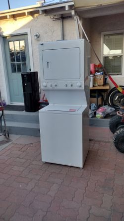 Stackable washer and gas dryer