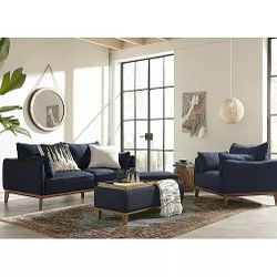 Beautiful Blue Couch Set