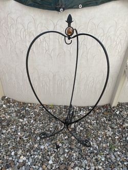 Large Black Metal Plant Stand