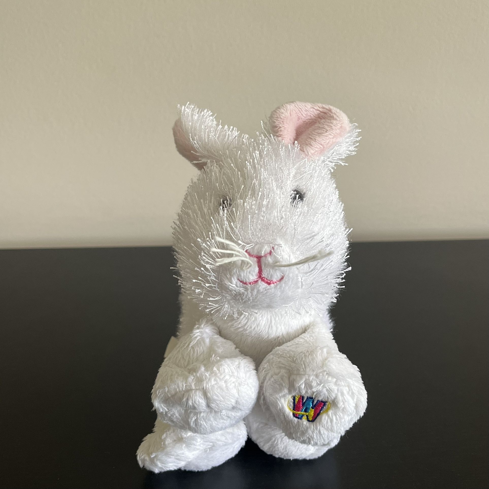 Ganz Webkinz Lil Kinz Rabbit White Bunny 7 Inch Plush Stuffed Animal HS078